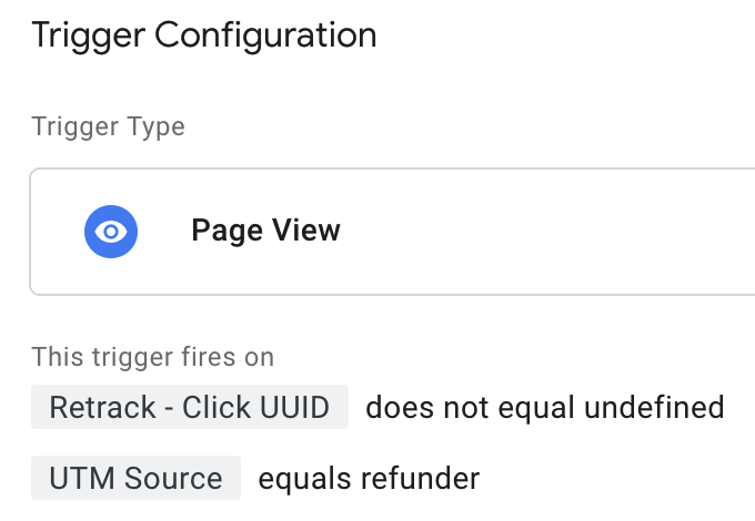 Trigger - Page View From Refunder