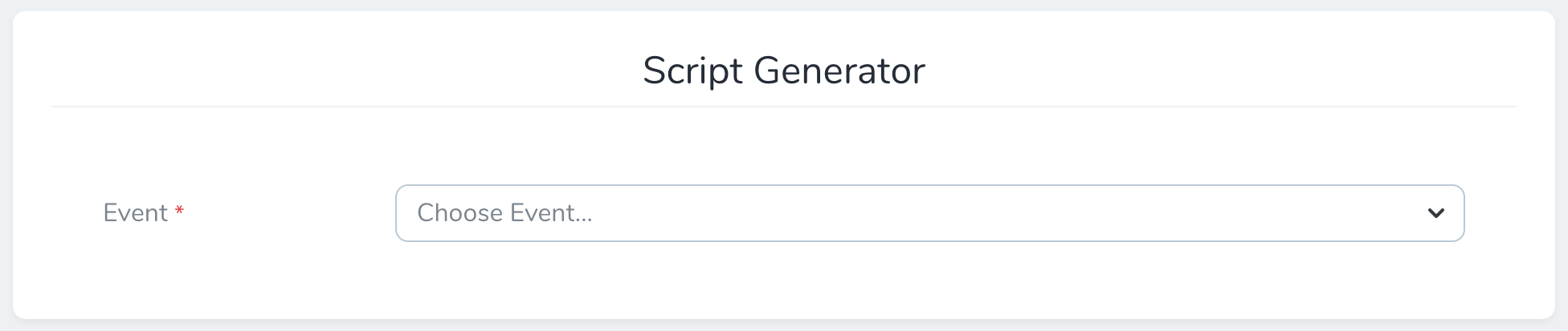 Script Generator